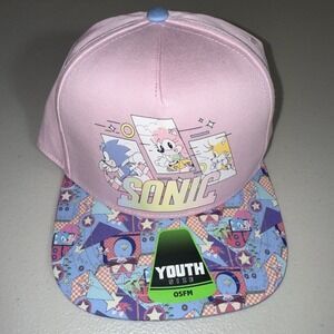 Sonic the Hedgehog Hat Girls Youth One Size Sonic Speed Movie Snapback‎ Cap Kids